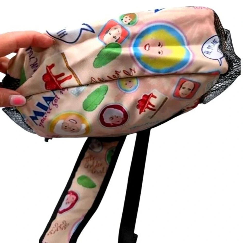 The Golden Girls Character Print Crossbody Sling Bag Backpack ~ Adjustable